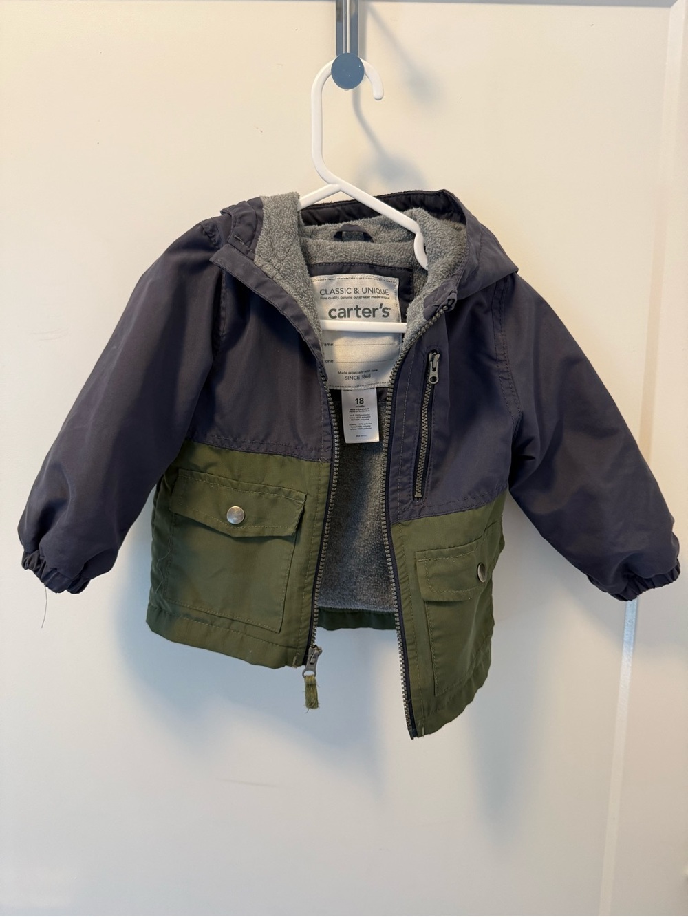 Carters baby jacket 18 months size